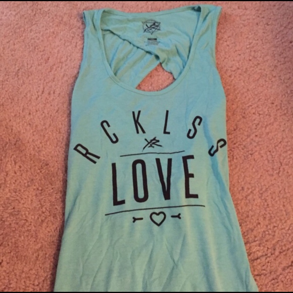 Young & Reckless Mint top sz M